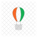 Hot Air Balloon Parachute Balloon 26 January Icon