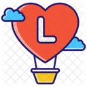 Hot Air Balloon Ride Icon