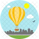 Hot Air Balloon Adventure Ride Icon