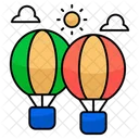 Hot Air Balloons Fire Balloons Adventure Balloons Icon