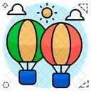 Hot Air Balloons Fire Balloons Adventure Balloons Icon