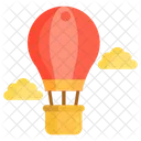 Hot Air Baloon Fire Ballon Parachute Ballon Icon