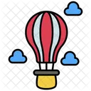 Hot Air Baloon Fire Ballon Parachute Ballon Icon