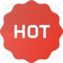 Badge Hot Sticker Icon