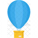 열기구 공기 풍선 교통 아이콘