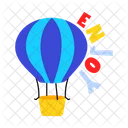 Hot Balloon Aerostat Air Balloon 아이콘