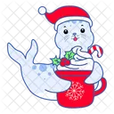 Seal Narwhall Arctic Icon