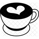 Hot Coffee Heart  Icon