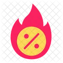 Hot Deal Fire Promo Icon