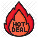 Hot Deal Hot Offer Sale Icon