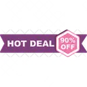 Hot Deal Deal Label Icon