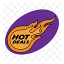 Hot Deals Sale Flash Sale Icon