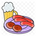 Hot Dog Grilled Sausages Icon