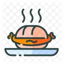 Hot Dog Bun Snack Icon