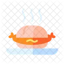 Hot Dog Bun Snack Icon