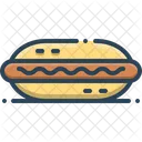 Hot Dog Sausage Sandwich Icon