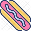 Hot Dog Fast Food Sausage Icon