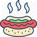 Hot Dog Footlong Sandwich Icon