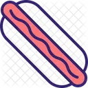 Hot Dog Sausage Barbecue Icon