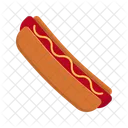 Hot Dog Sausage Fast Food Icon