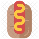 Hot Dog Sausage Bun Icon