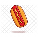 Hot Dog Sausage Bread Icon