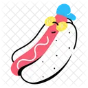 Wiener Hot Dog Sausage Icon