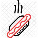Hot Dog Fast Food Icon