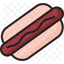 Hot Dog Sandwich Malbouffe Icône