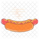 Hot Dog Fast Food Snack Icon
