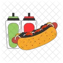 Hot dog burger  Icon