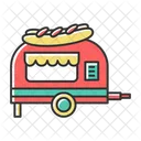 Hot Dog Cart Stands Icon