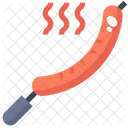 Hot Dog Grille Hot Dog Saucisse Icône