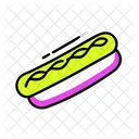 Hot Dog Fast Food Sausage Icon