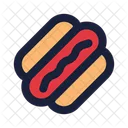 Hot Dog Sausage Fast Food Icon