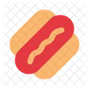 Hot Dog Sausage Fast Food Icon