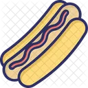 Hotdog Hotdog Sandwich Fast Food Icon