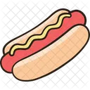 Hot Dog Sausage Junk Food 아이콘