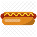 Hot Dog Sausage Bun 아이콘
