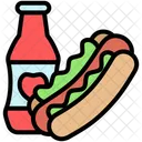 Hot Dog Fast Food Snack 아이콘
