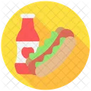 Hot Dog Fast Food Snack Icon