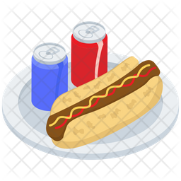 Hot Dog Sandwich Icon