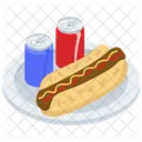 Hot Dog Sandwich Junk Food Fast Food Icon