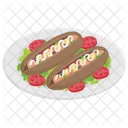 Hot Dog Sandwich Au Hot Dog Restauration Rapide Icon