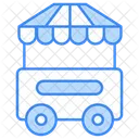 Hot Dog Stand Vending Cart Street Food Icon