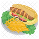 Hot Dog French Icon