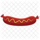 Hot Dog With Mustard Icon