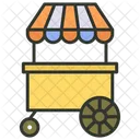 Hot Dogs Cart Hot Dog Stand Vending Cart Icon