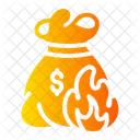 Hot Money Cash Currency Icon
