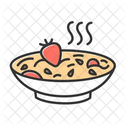 Hot oatmeal  Icon